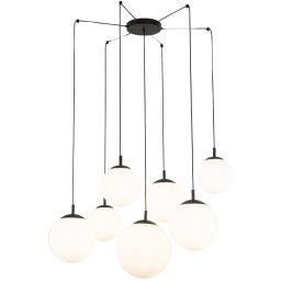 TK Lighting Esme lampa wisząca 7x15 W czarna 4794