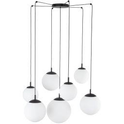 TK Lighting Esme lampa wisząca 7x15 W czarna 4794