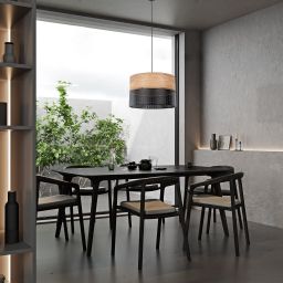 TK Lighting Nicol lampa wisząca 3x15 W czarna 4798