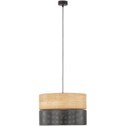 TK Lighting Nicol lampa wisząca 1x15 W czarna 4799