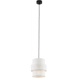 TK Lighting Calisto lampa wisząca 1x15W biały/czarny 5094
