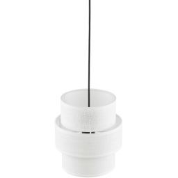 TK Lighting Calisto lampa wisząca 1x15W biały/czarny 5094