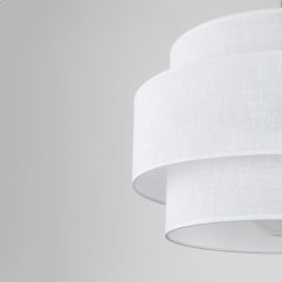 TK Lighting Calisto lampa wisząca 1x15W biały/czarny 5095