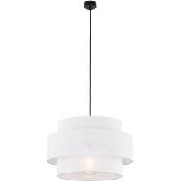 TK Lighting Calisto lampa wisząca 1x15W biały/czarny 5095