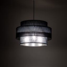 TK Lighting Calisto lampa wisząca 3x15W czarny 5099