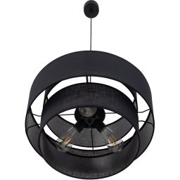 TK Lighting Calisto lampa wisząca 3x15W czarny 5099