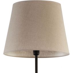 TK Lighting Chicago lampa stojąca 1x15W czarny/len naturalny 5151