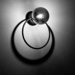 TK Lighting Anabelle Grafit kinkiet 1x6W czarny/szkło grafitowe 5256