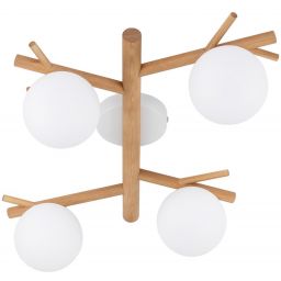 TK Lighting Sheron lampa podsufitowa 4x6 W biała 5309