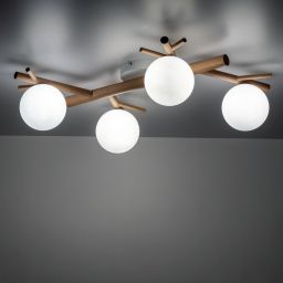 TK Lighting Sheron lampa podsufitowa 4x6 W biała 5309