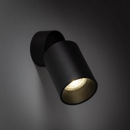 TK Lighting Logan kinkiet 1x10W czarny 5372