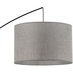 TK Lighting Moby lampa stojąca 1x15W szara/czarna 5487