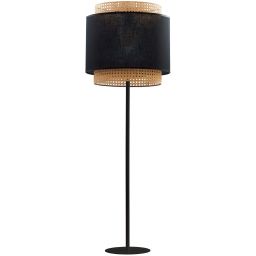 TK Lighting Boho Black lampa stojąca 1x15W czarny/beżowy 5568