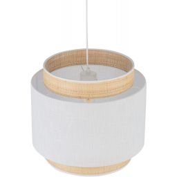 TK Lighting Boho lampa wisząca 1x15 W biała 5653