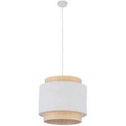 TK Lighting Boho lampa wisząca 1x15 W biała 5653