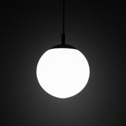 TK Lighting Esme lampa wisząca 1x15W czarny/biały 5670