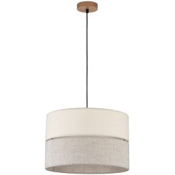 TK Lighting Eco lampa wisząca 1x15 W beżowa 5772