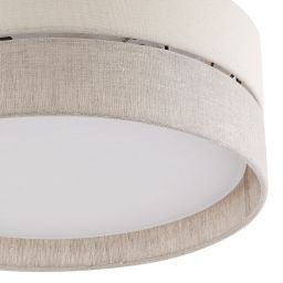TK Lighting Eco plafon 3x15W szary/beżowy/biały 5775