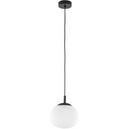 TK Lighting Vibe White lampa wisząca 1x15W czarny/biały 5824
