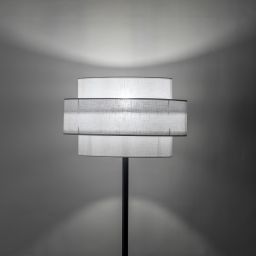 TK Lighting Calisto lampa stojąca 1x15W biały/czarny 5894