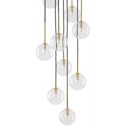 TK Lighting Nilos lampa wisząca 10x6 W czarna 5944