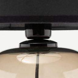 TK Lighting Melody lampa stołowa 1x15W czarny/bursztynowy 5988