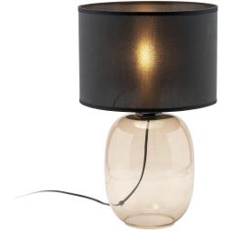 TK Lighting Melody lampa stołowa 1x15W czarny/bursztynowy 5988