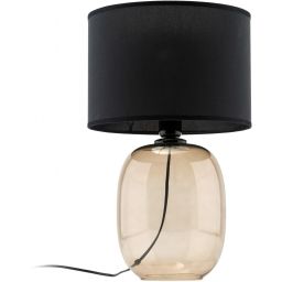 TK Lighting Melody lampa stołowa 1x15W czarny/bursztynowy 5988