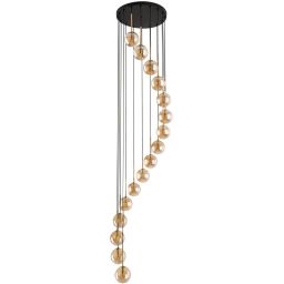 TK Lighting Aurora lampa wisząca czarna 6023