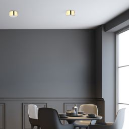 TK Lighting Dallas lampa podsufitowa 1x10 W złota 6096