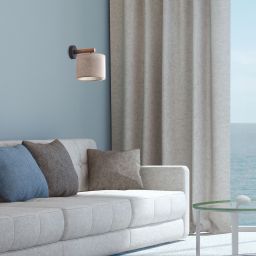 TK Lighting Deva Nature kinkiet 1x15W czarny/szary/beżowy 6106