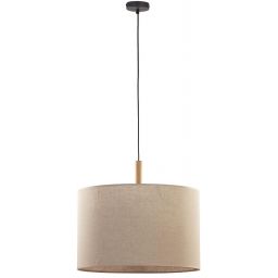 TK Lighting Deva Nature lampa wisząca 1x15W czarny/szary/beżowy 6107