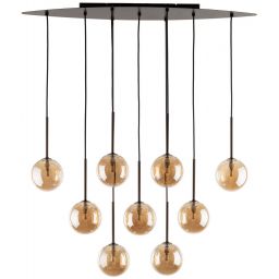 TK Lighting Esme lampa wisząca 9x6 W brązowa 6149