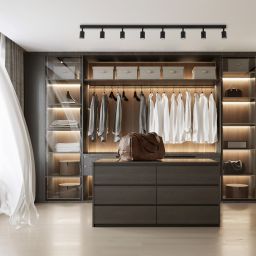 TK Lighting Top lampa podsufitowa 8x10 W czarna 6179