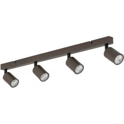 TK Lighting Top lampa podsufitowa 4x10 W brązowa 6182