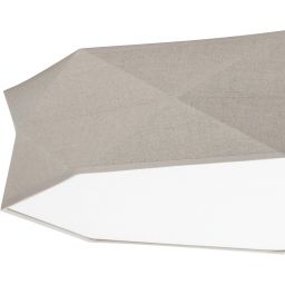 TK Lighting Kantoor plafon 6x15W beżowy/biały 6196