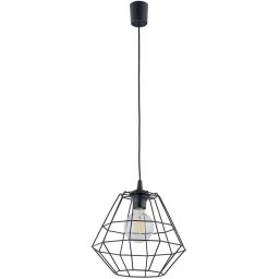TK Lighting Diamond lampa wisząca 1x15 W czarna 6206