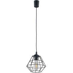 TK Lighting Diamond lampa wisząca 1x15 W czarna 6207