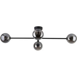 TK Lighting Sarius lampa podsufitowa 4x6 W czarna 6235