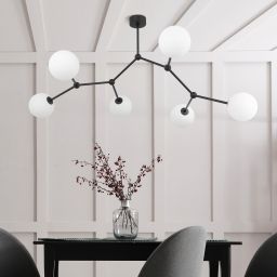 TK Lighting Fairy lampa podsufitowa 6x6W czarna/biała 4856