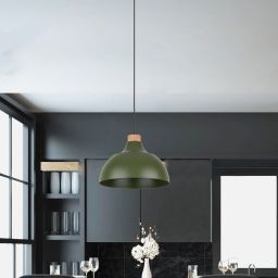 TK Lighting Cap lampa wisząca 1x15W zielona 5665