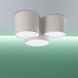 TK Lighting Mona plafon 3x15W beżowy 6591