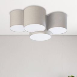 TK Lighting Mona plafon 4x15W beżowy 6592