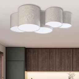 TK Lighting Mona plafon 5x15W beżowy 6593