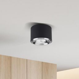 TK Lighting Moris lampa podsufitowa 1x12W czarna 3366