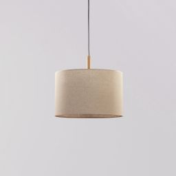 TK Lighting Deva Nature lampa wisząca 1x15W czarny/szary/beżowy 6107