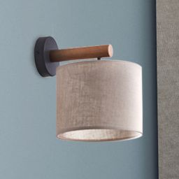 TK Lighting Deva Nature kinkiet 1x15W czarny/szary/beżowy 6106