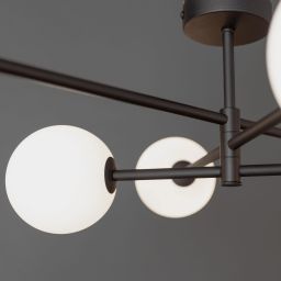 TK Lighting Sarius lampa podsufitowa 6x6W biały/czarny 4734