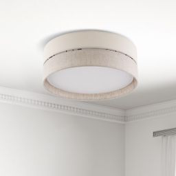 TK Lighting Eco plafon 3x15W szary/beżowy/biały 5775