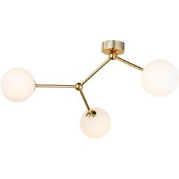 TK Lighting Fairy lampa podsufitowa 3x6W złota/biała 6471